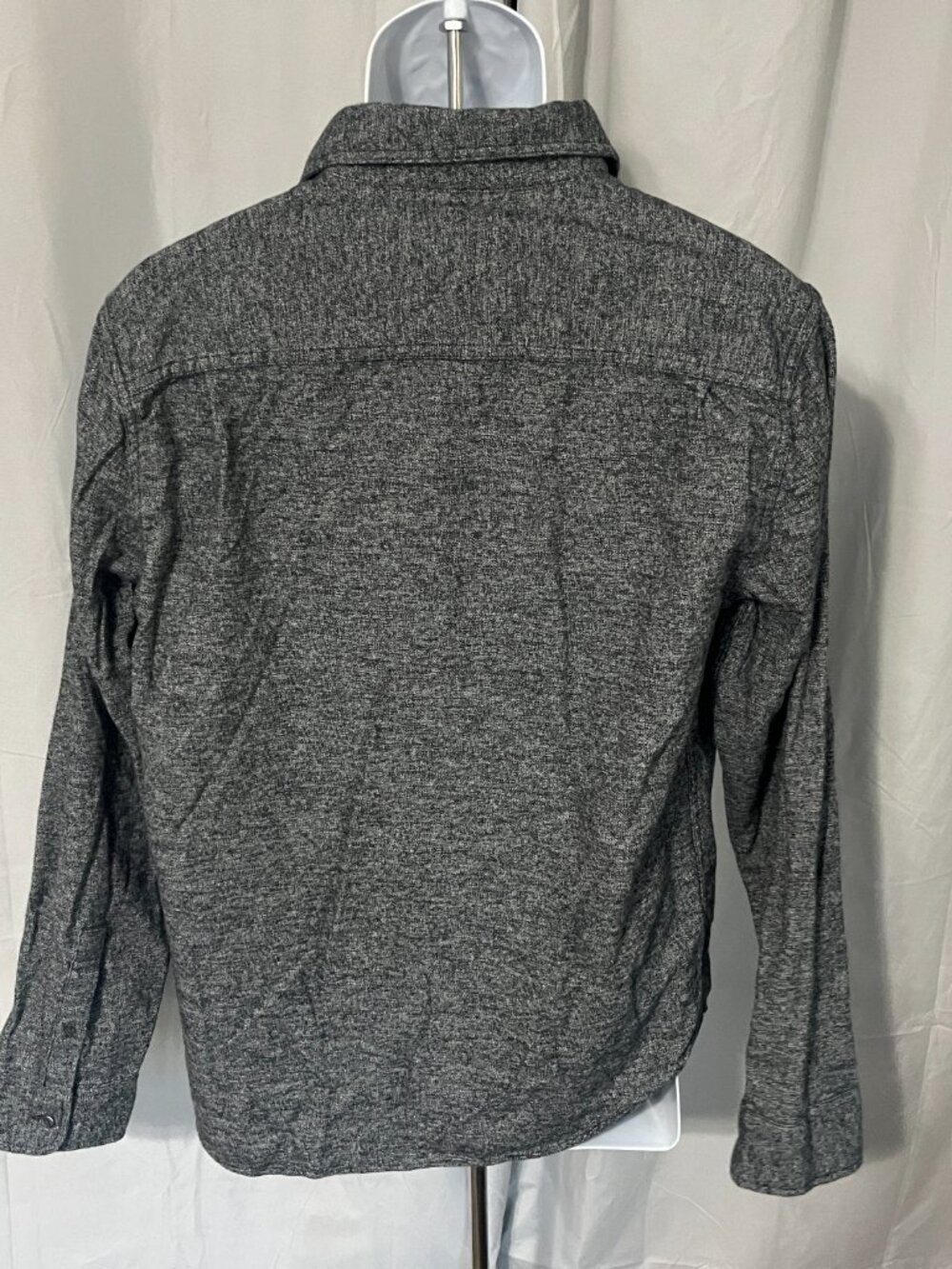 π Outerknown Menβs Long Sleeve Shirt M Gray Marled Casual Tee Organic Style πΏ - Picture 4 of 5